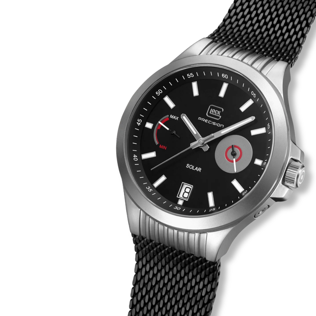 Montre GLOCK 42mm - Argent &amp; Noir GW19-2-22