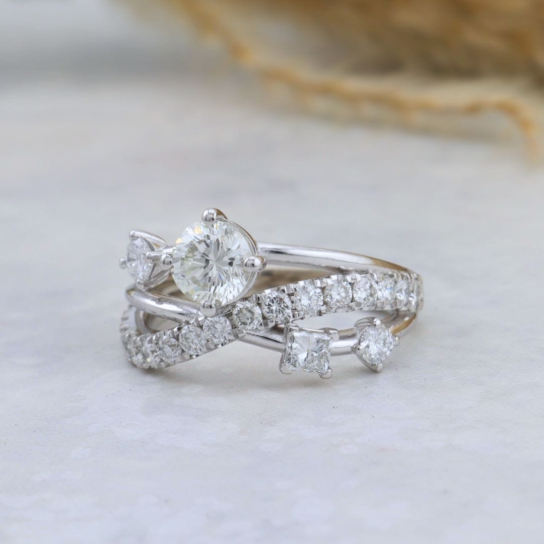 Bague Entrelacé - Diamants