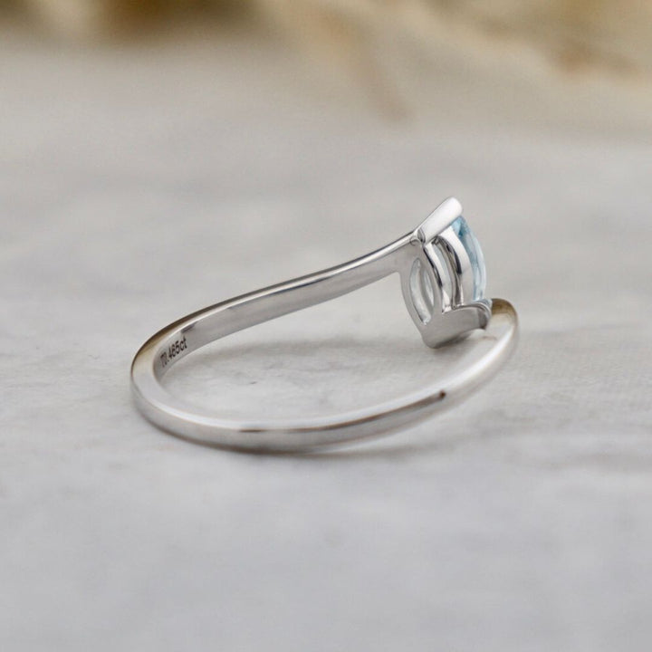 Bague Aqua en or 14K et topaze