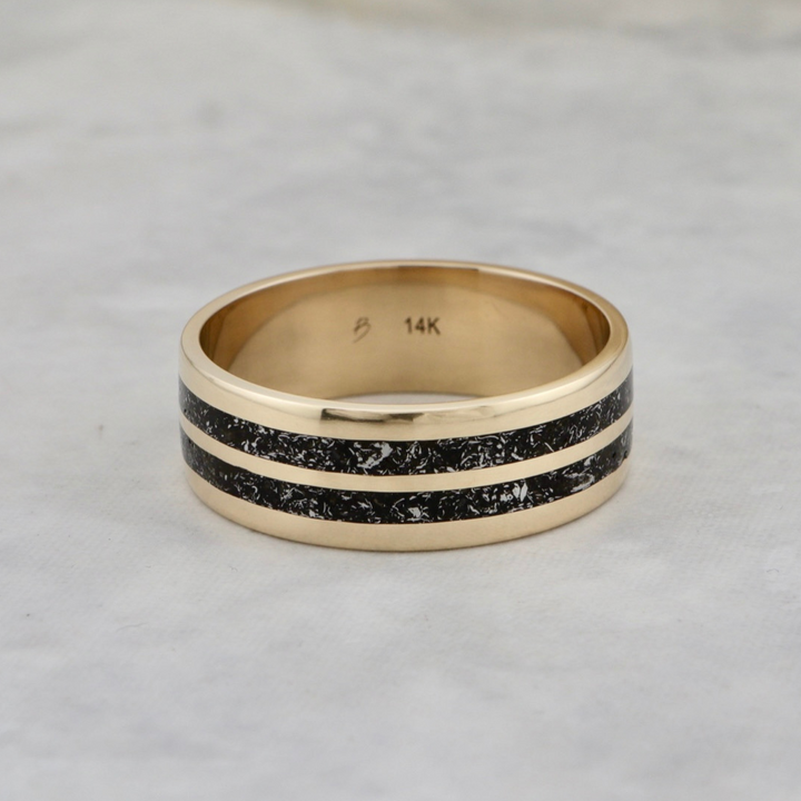 Dust Meteorite 14K - 18K Gold Ring