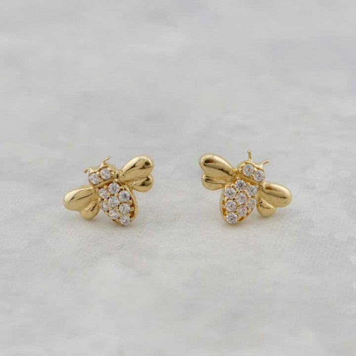 Bee 10K Gold Earrings