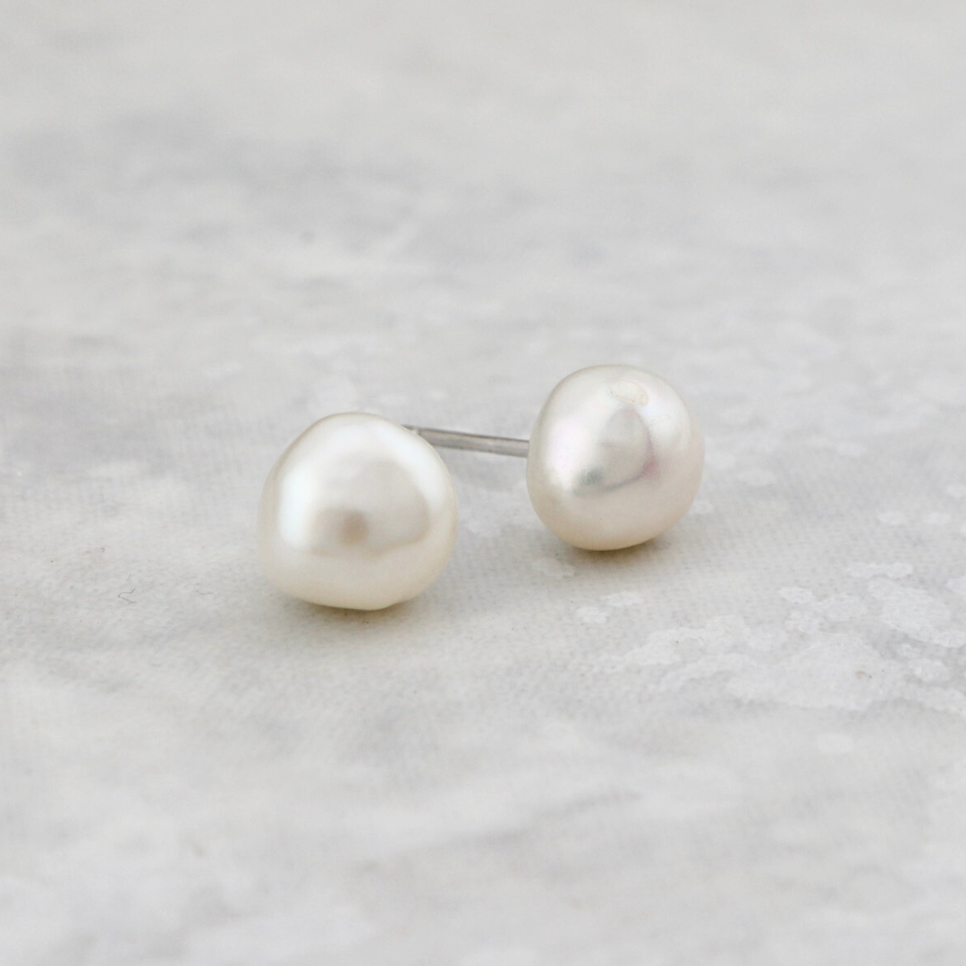 Baroque Pearls Sterling SIlver Earrings