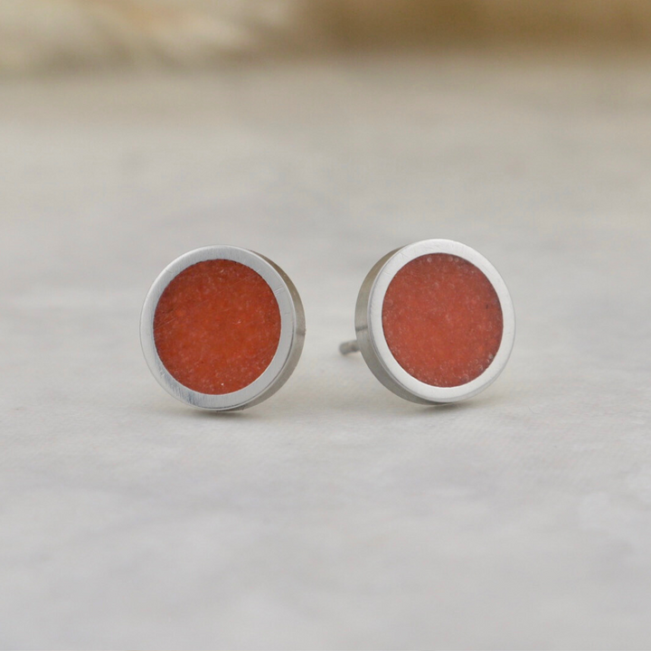 Coral Stainless Steel Earrings