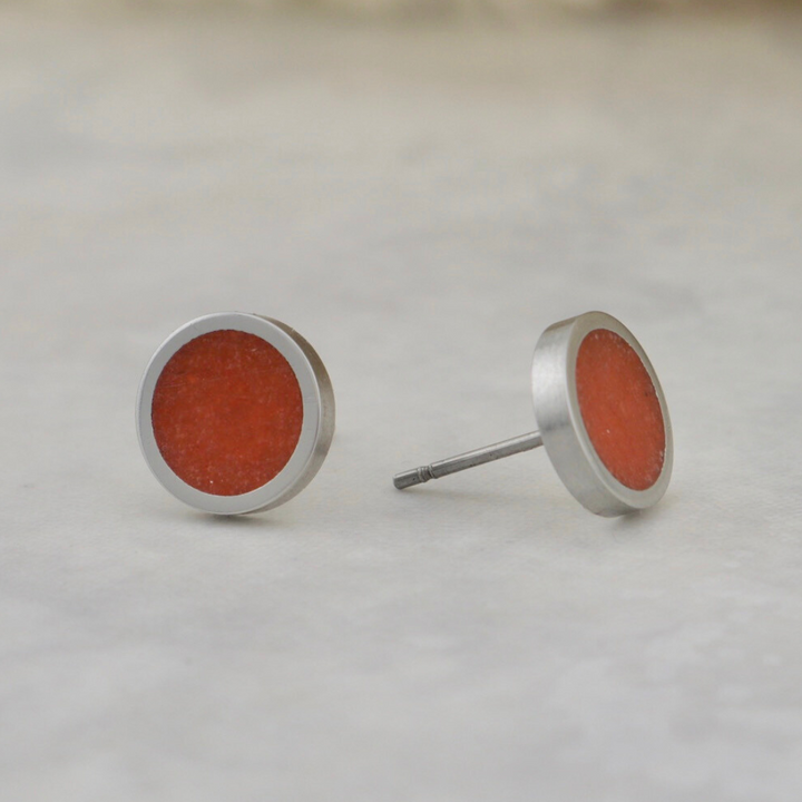 Coral Stainless Steel Earrings