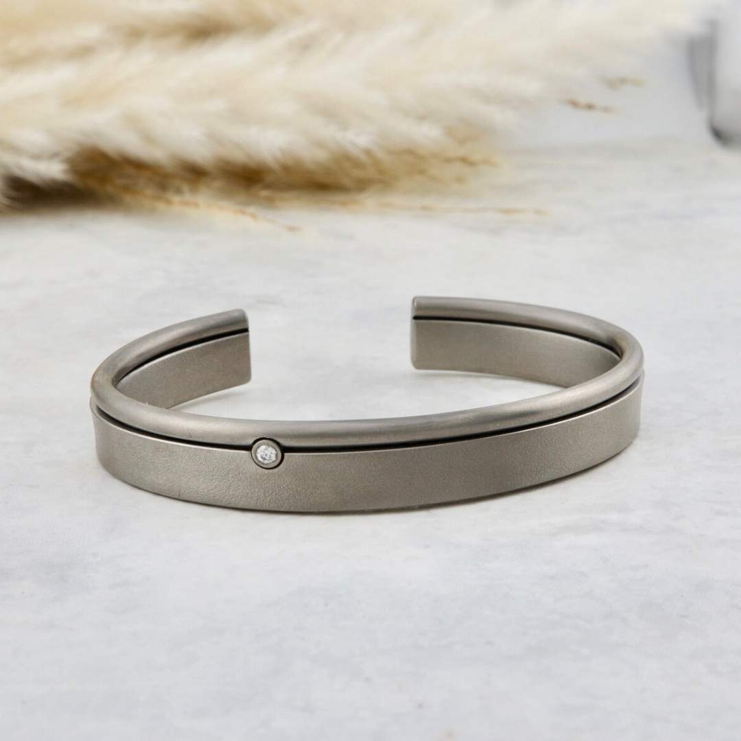 Horizon Titanium Cuff Bracelet