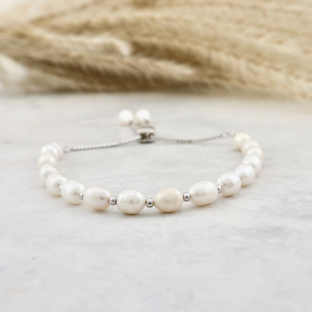 Selene in Pearls and Sterling Silver Bracelet