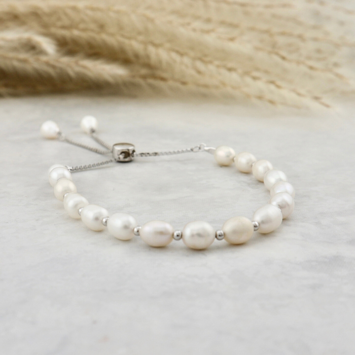 Selene in Pearls and Sterling Silver Bracelet