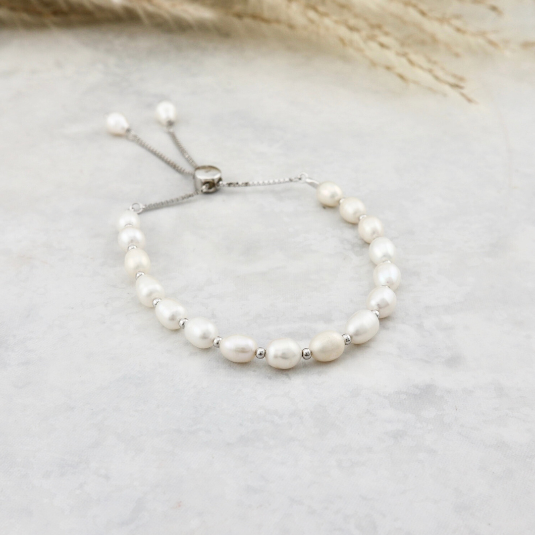 Selene in Pearls and Sterling Silver Bracelet