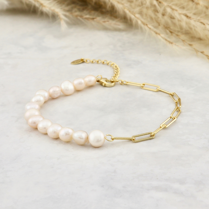 Pearls And Sterling Silver Bracelet