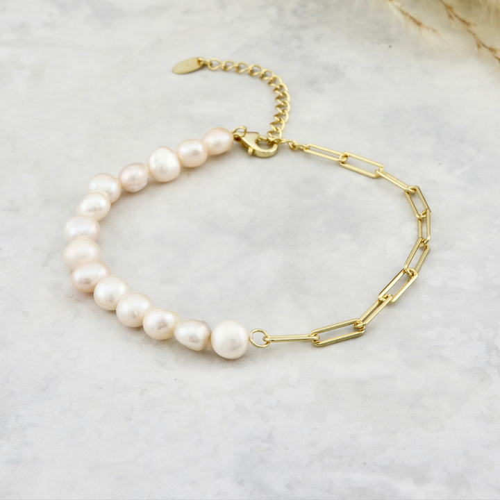 Pearls And Sterling Silver Bracelet