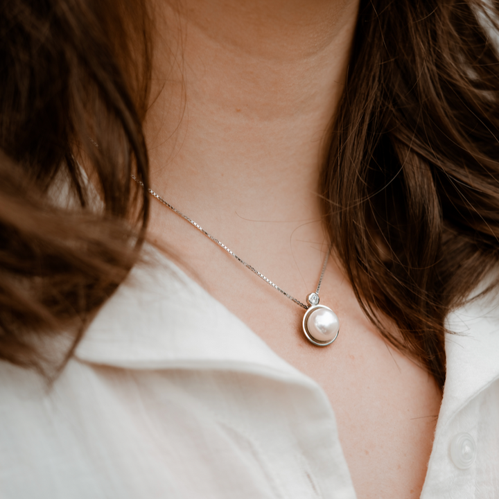 Juliana Sterling Silver and Pearl Necklace