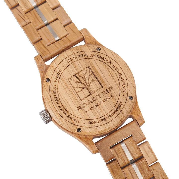Roadtripmadewood Montre en bois Montre Roadtrip - L’Éveil en bois