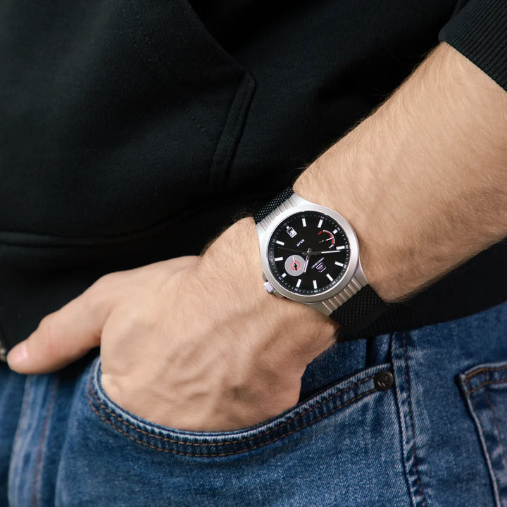 Montre GLOCK 42mm - Argent &amp; Noir GW19-2-22