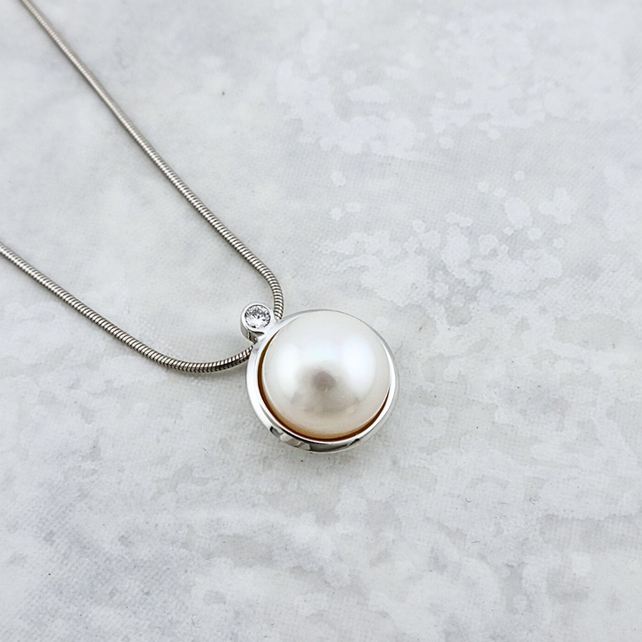 Juliana Sterling Silver and Pearl Necklace