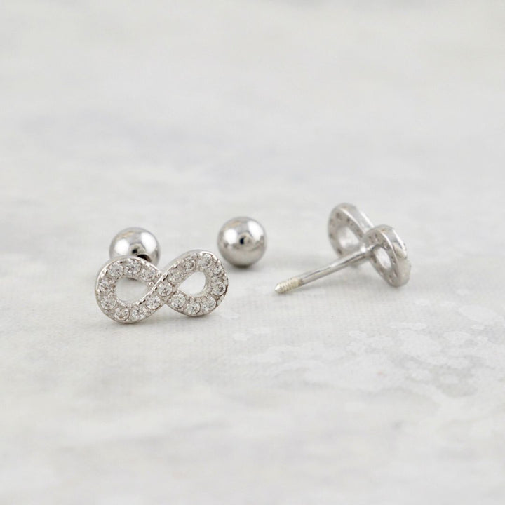 Infinity Sterling Silver Earrings