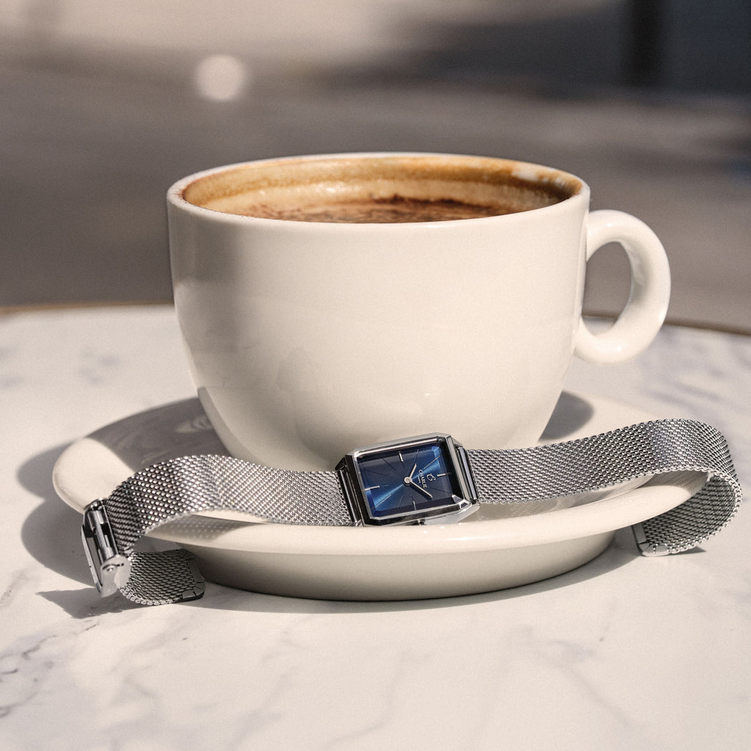 Montre Charlie Paris MONCEAU Acier &amp; Bleu 36 mm