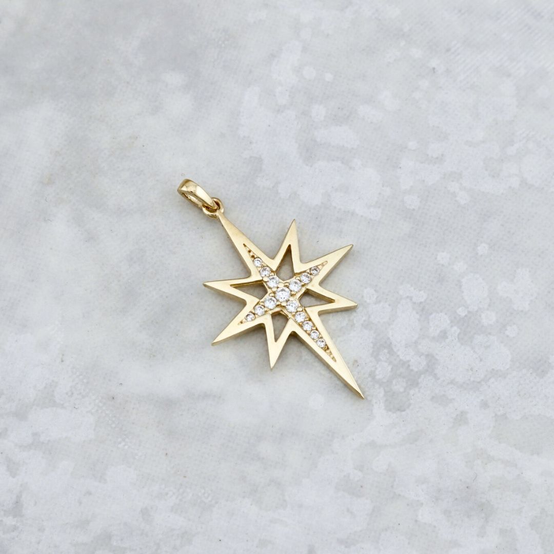 North Star 10K Gold Pendant