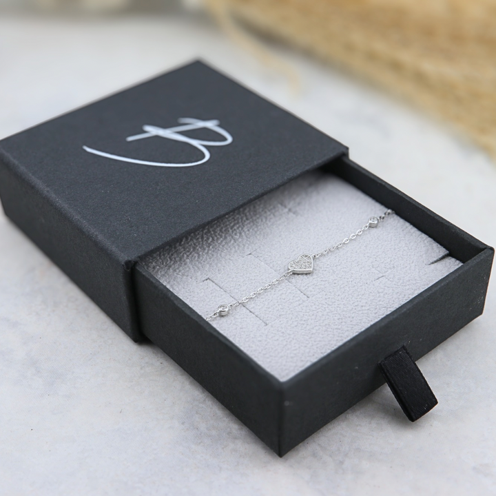 Sterling silver Heart bracelet