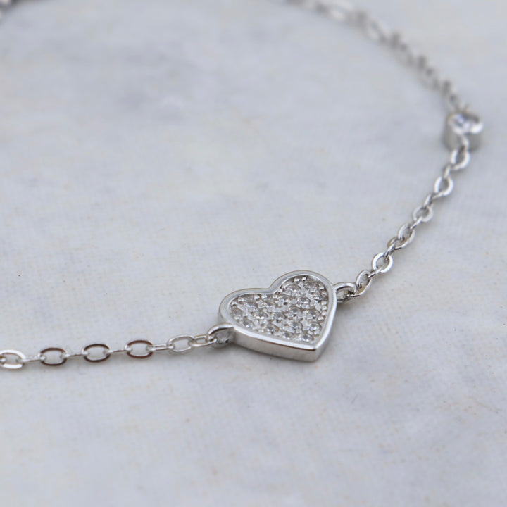 Sterling silver Heart bracelet