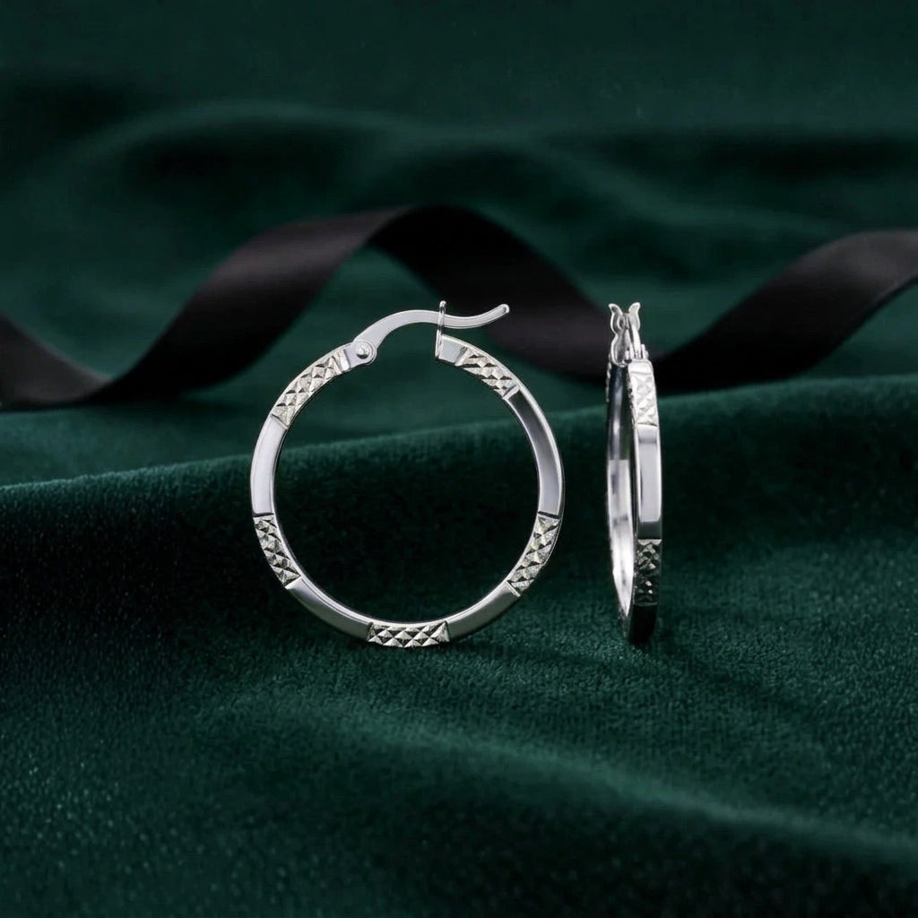 26mm Classic 10K Gold Earrings