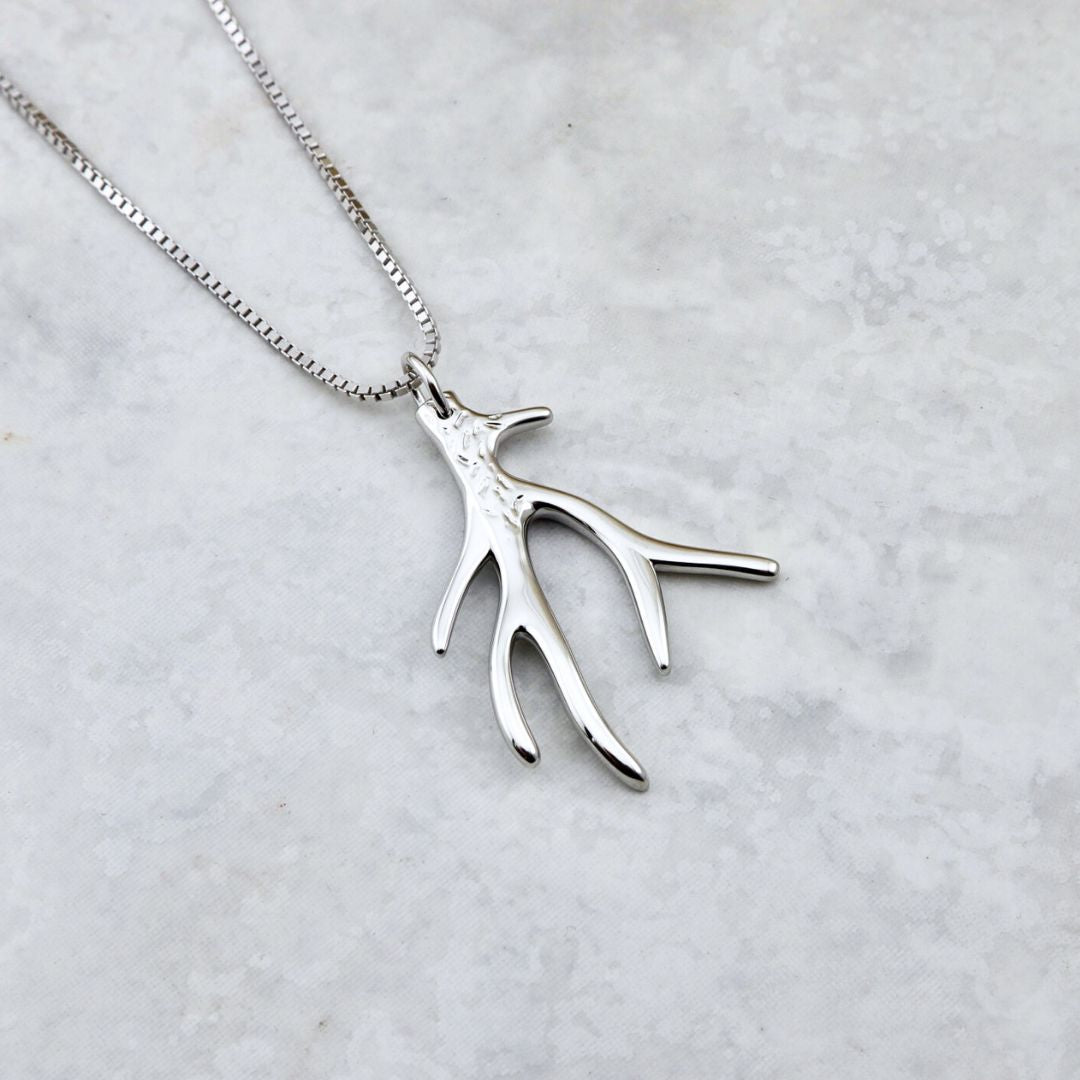 Collier Bois de cerf en argent sterling