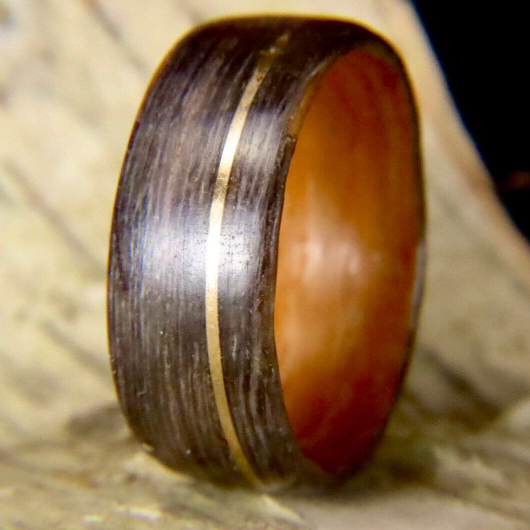 Bague en bois personnalisée