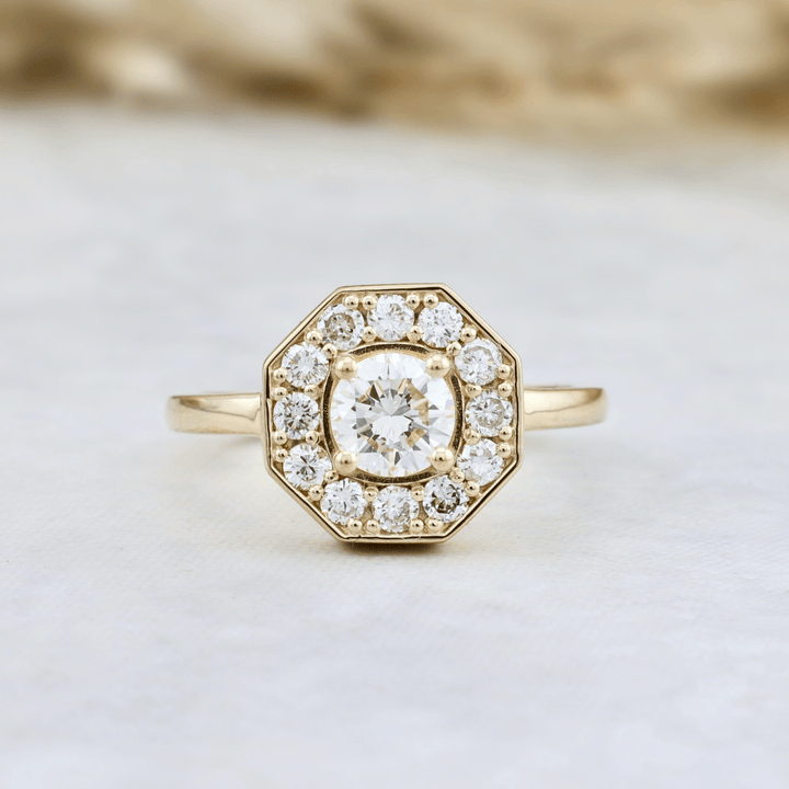 Bague Art Deco Diamants Mathieu Blanchard Bagues Bague Art Deco en or 18K et diamants - Sur mesure | Mathieu Blanchard Joaillerie Mathieu Blanchard Joaillerie