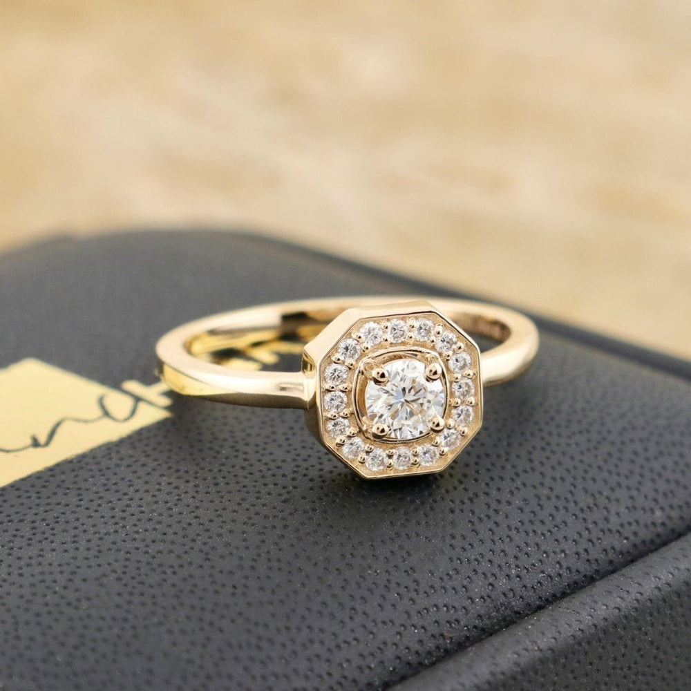 Mathieu Blanchard Bagues Bague Art Deco en or 18K et diamants