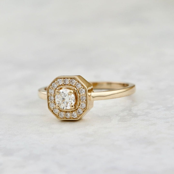 Mathieu Blanchard Bagues Bague Art Deco en or 18K et diamants