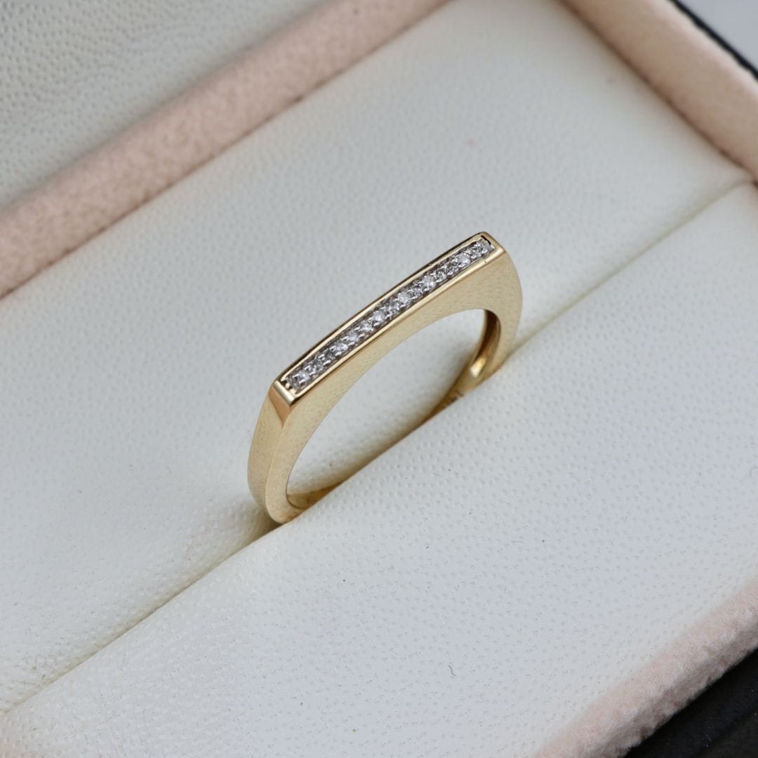 Mathieu Blanchard Bagues Bague Barre de Diamants