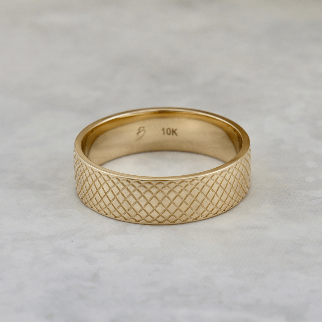 Bague Boreas Mathieu Blanchard Bagues Jonc 6mm en or 10K ou argent sterling unisexe | Mathieu Blanchard Joaillerie Mathieu Blanchard Joaillerie