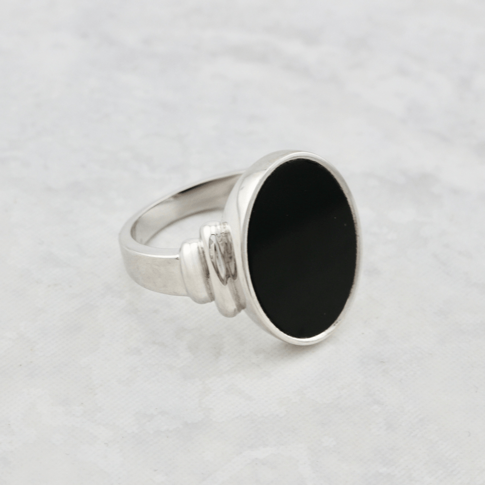Mathieu Blanchard Bagues Bague chevalière Onyx oval