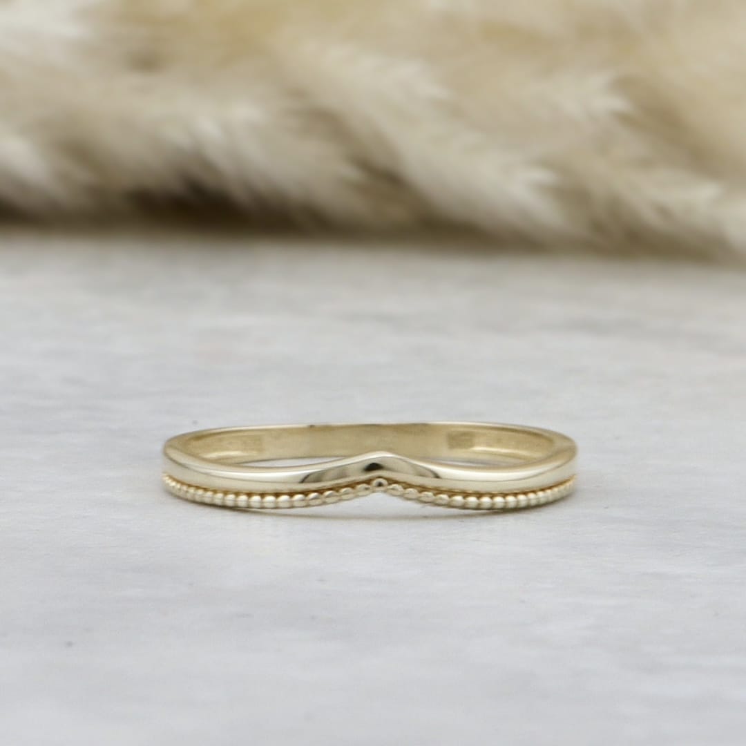 - Bagues Bague Classique V Milgrain