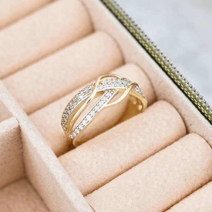 Bague Croisée en or jaune 10K - Bagues Bague Croisée en or jaune 10K |  Mathieu Blanchard Mathieu Blanchard Joaillerie
