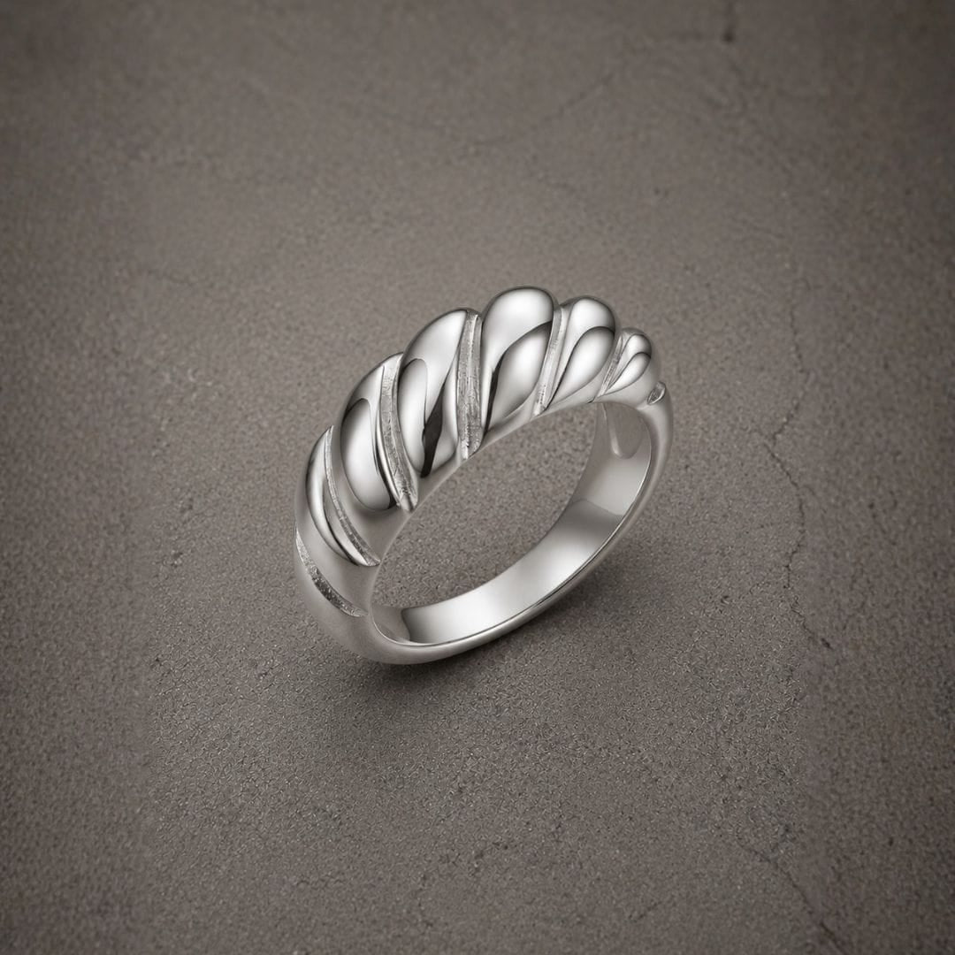 Mathieu Blanchard Bagues Bague croissant en acier