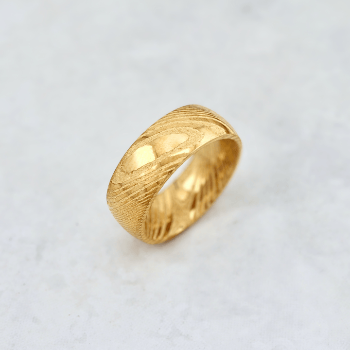 Roadtripmadewood Bagues Bague Damas Doré en tungstène