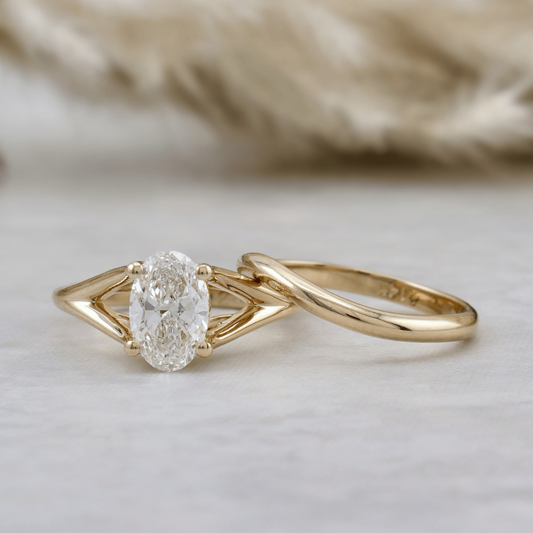 Bague Diamant ovale 1ct Mathieu Blanchard Bagues Bague de fiançailles sur mesure — Centrale 1ct | Mathieu Blanchard Mathieu Blanchard Joaillerie
