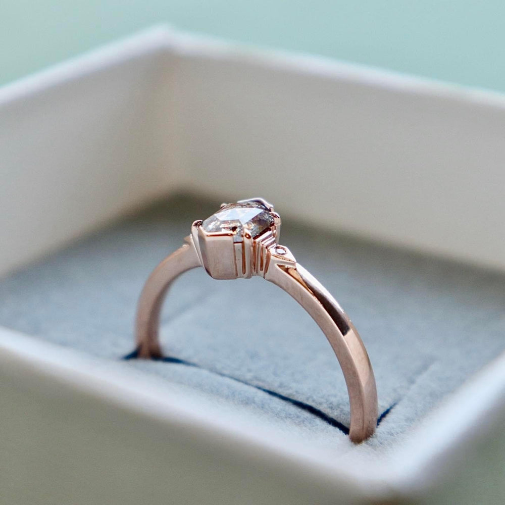 Bague diamant sel & poivre Mathieu Blanchard Bagues Bague diamant sel & poivre Mathieu Blanchard Joaillerie