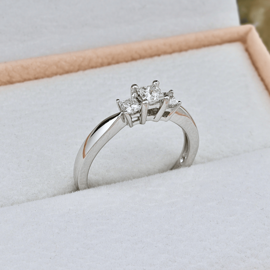 Mathieu Blanchard Bagues Bague Diamants Princesse 0.50ctw