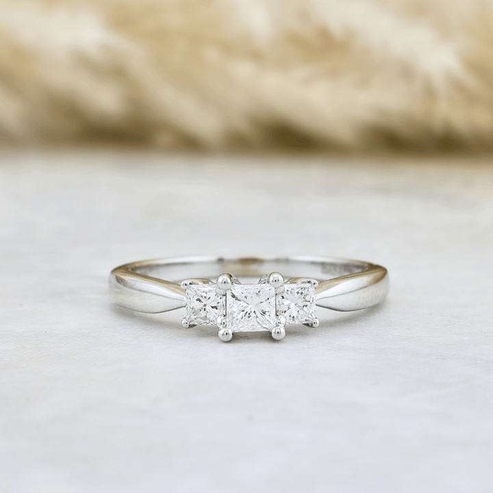 Mathieu Blanchard Bagues Bague Diamants Princesse 0.50ctw