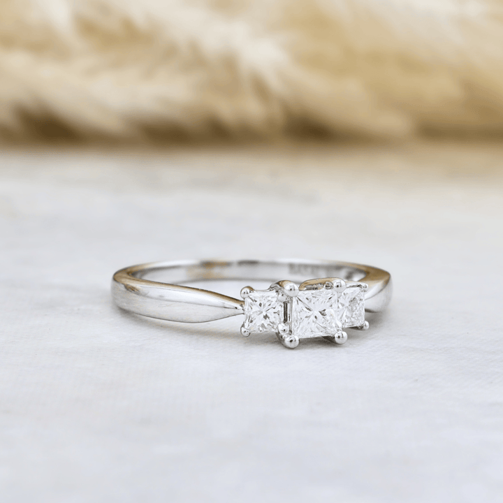 Mathieu Blanchard Bagues Bague Diamants Princesse 0.50ctw