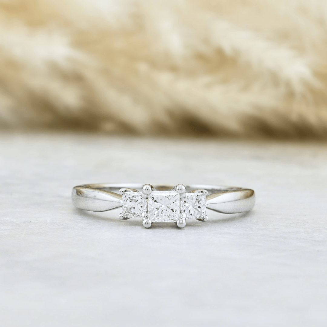 Mathieu Blanchard Bagues Bague Diamants Princesse 0.50ctw