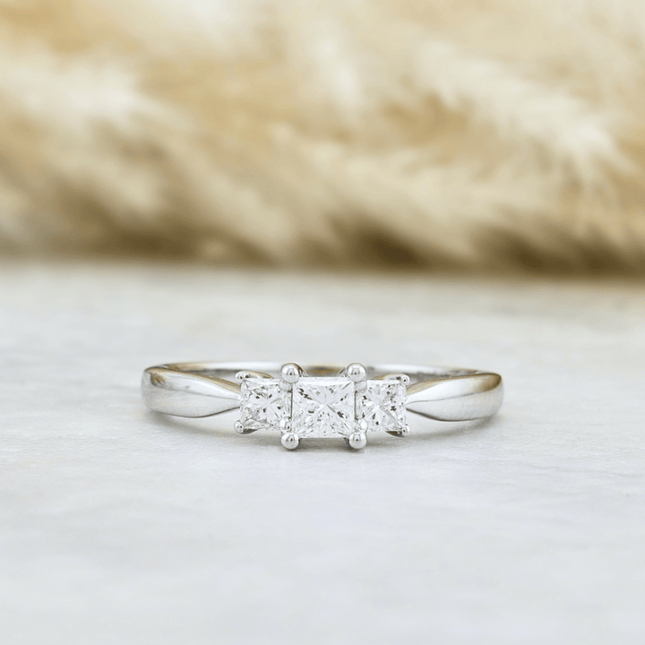 Mathieu Blanchard Bagues Bague Diamants Princesse 0.50ctw