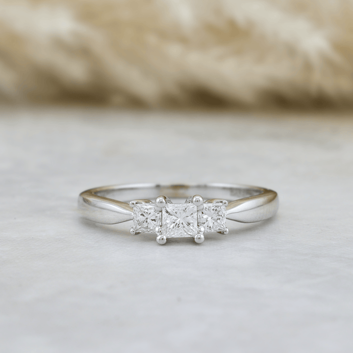 Mathieu Blanchard Bagues Bague Diamants Princesse 0.50ctw