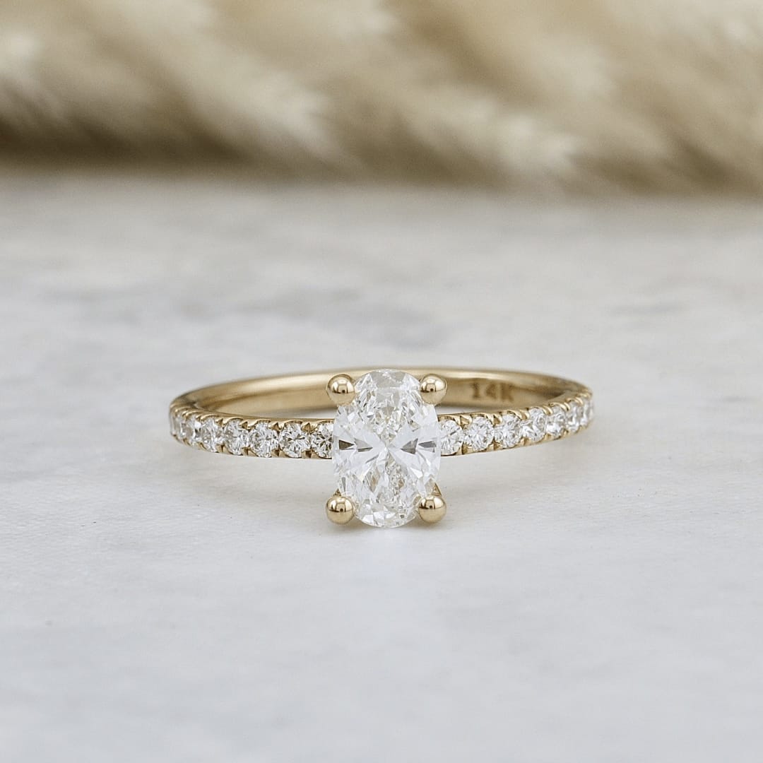 Bague Éclat Diamant Oval Mathieu Blanchard Bagues Bague de fiançailles oval diamant de laboratoire | Mathieu Blanchard Mathieu Blanchard Joaillerie