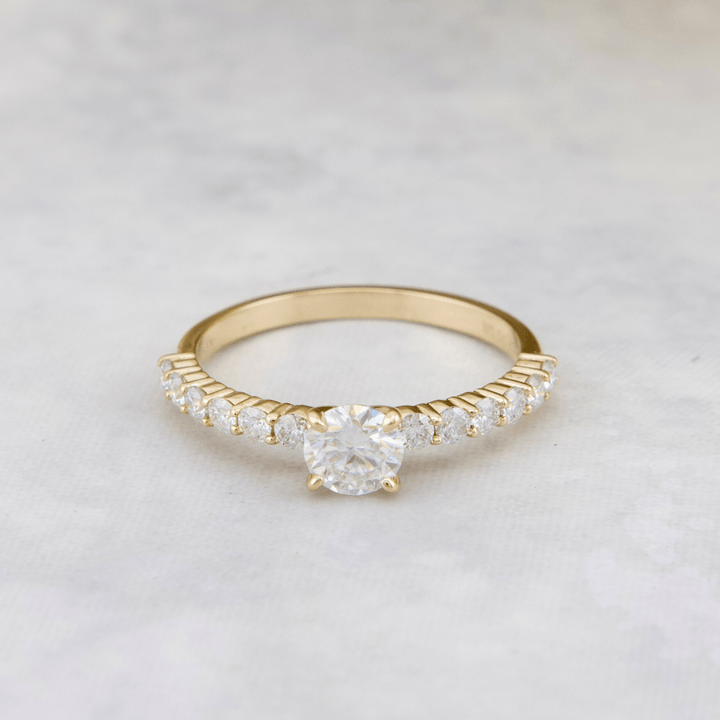 Mathieu Blanchard Bagues Bague Éclat en or 10K et moissanites 0.5 ct + 0.42 ctw