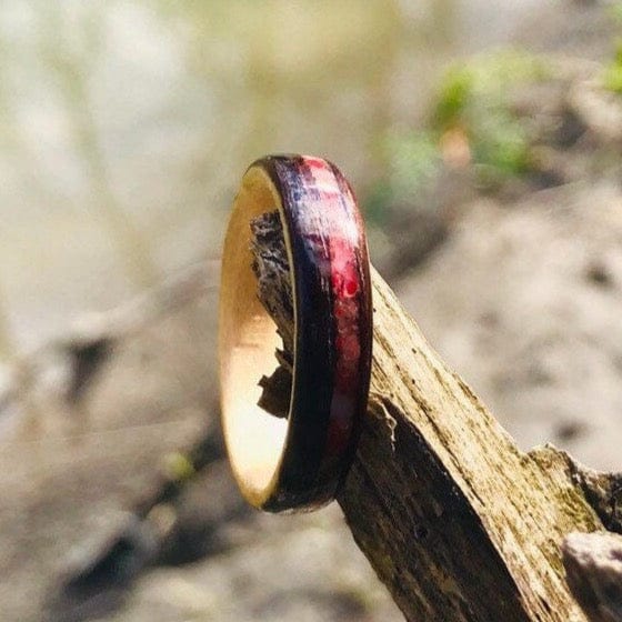 Atelier du bon bouleau Bagues Bague en bois personnalisée