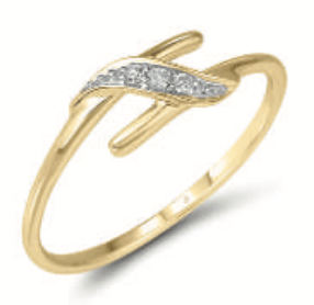 - Bagues Bague en or 10K et diamants