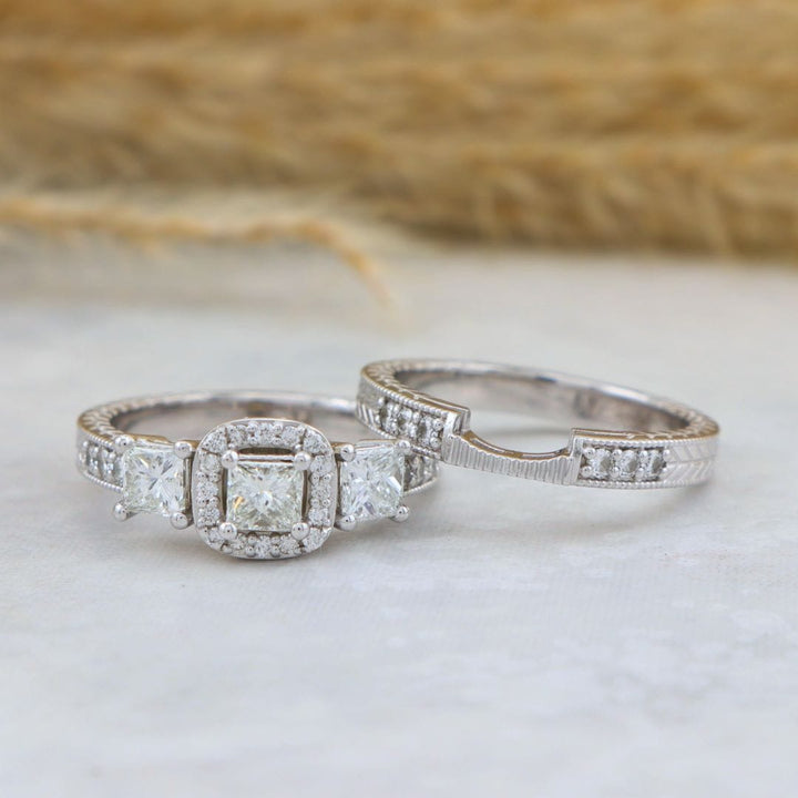 Bague ensemble d&