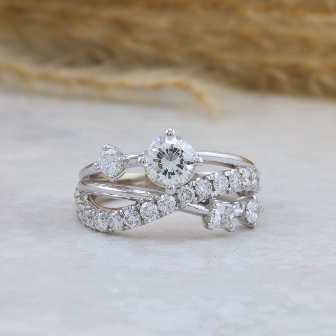 Mathieu Blanchard Bagues Bague Entrelacé - Diamants
